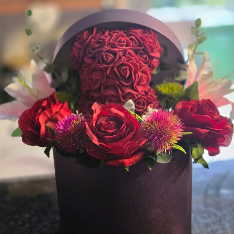 Made With Love — hand-made rose bear
